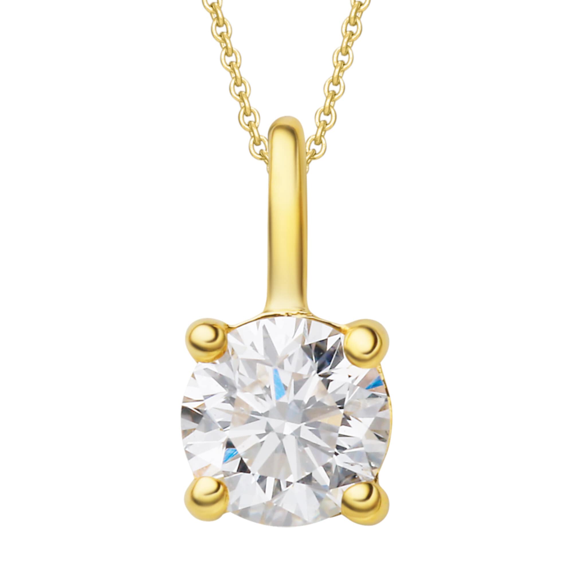Set Halskette aus Diamant I\'m bestellen Kette - ELEMENT walking »0,25 | Anhänger ct Gelbgold«, Anhänger 750 ONE mit verstellbarer Brillant Schmuckset mit