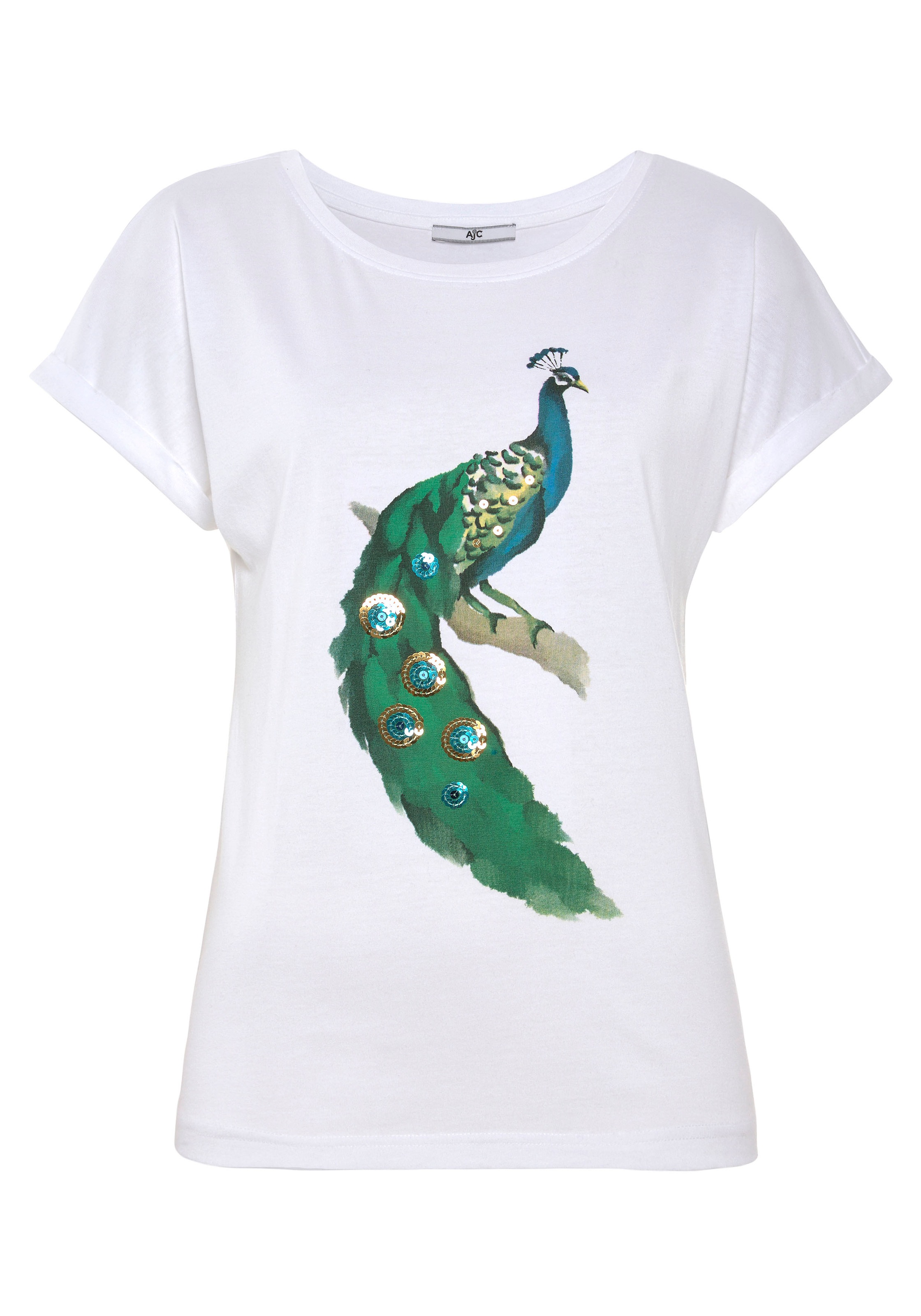 AJC Print-Shirt, in Oversize-Form mit Pailletten kaufen