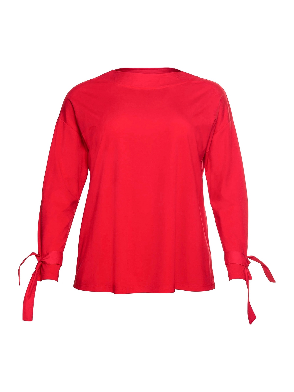 Sheego Langarmshirt »Große Größen«, mit Webbändern an den Ärmeln kaufen