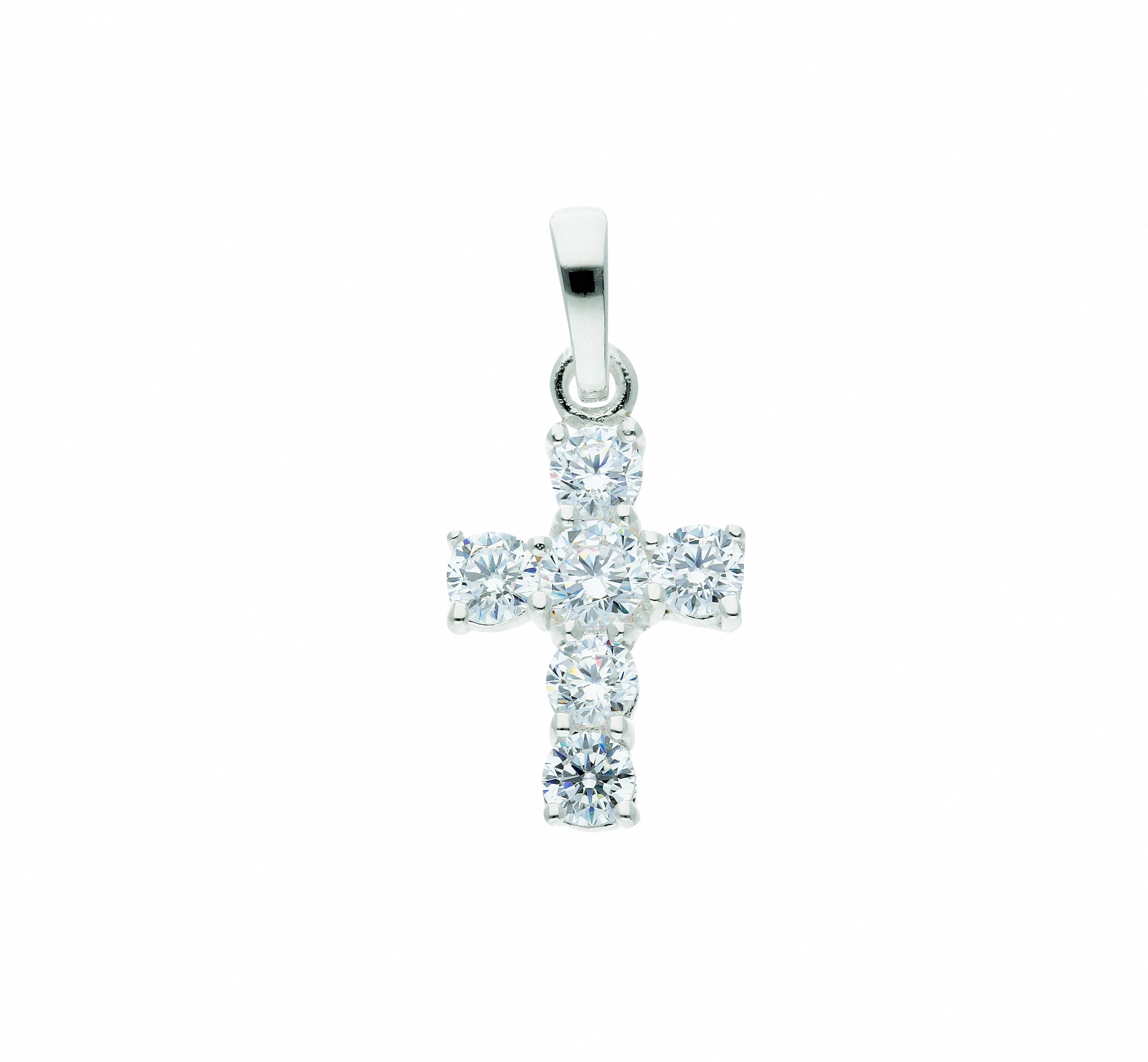 Adelia´s Kettenanhänger »925 Silber Kreuz Anhänger mit Zirkonia«, mit Zirkonia  Silberschmuck für Damen & Herren online kaufen | I'm walking