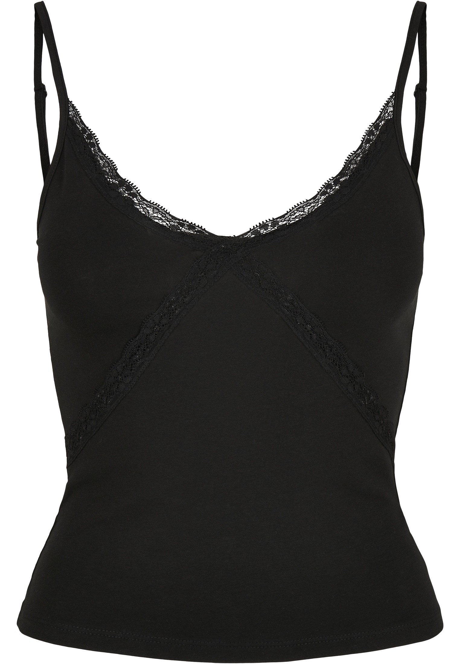 URBAN CLASSICS Tanktop Damen Ladies Lace 90´s Top (1 tlg.)