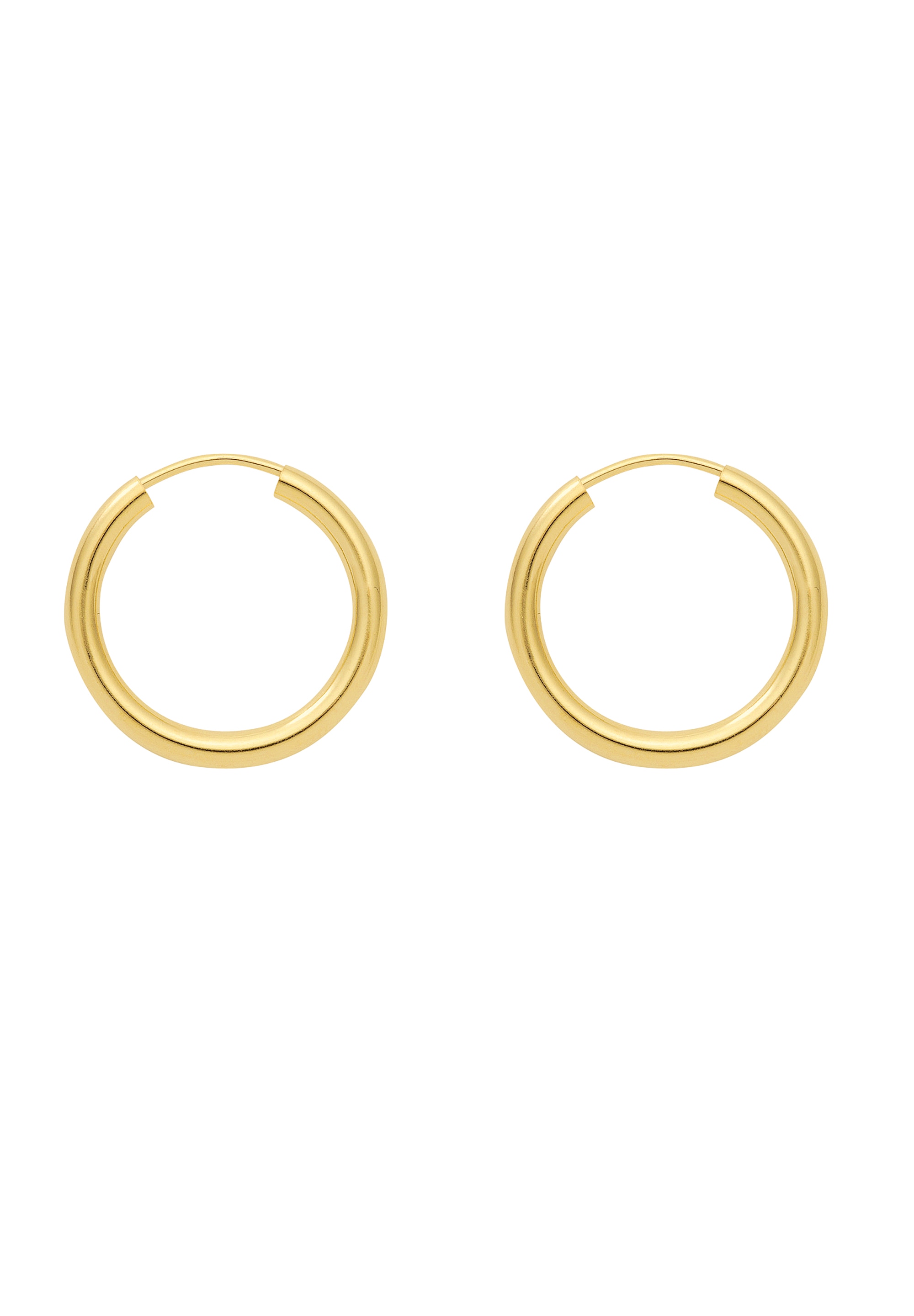 Gold Creolen Ohrringe 585 585 20 Ohrhänger Ø Goldschmuck Adelia´s für Damen Gold / 1 Paar mm Paar