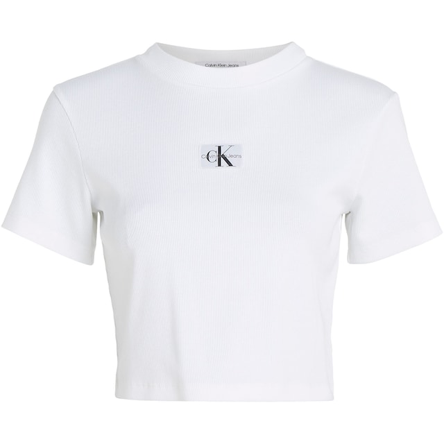 Calvin Klein Jeans T-Shirt »BADGE RIB SHORT SLEEVE TEE« shoppen | I'm  walking