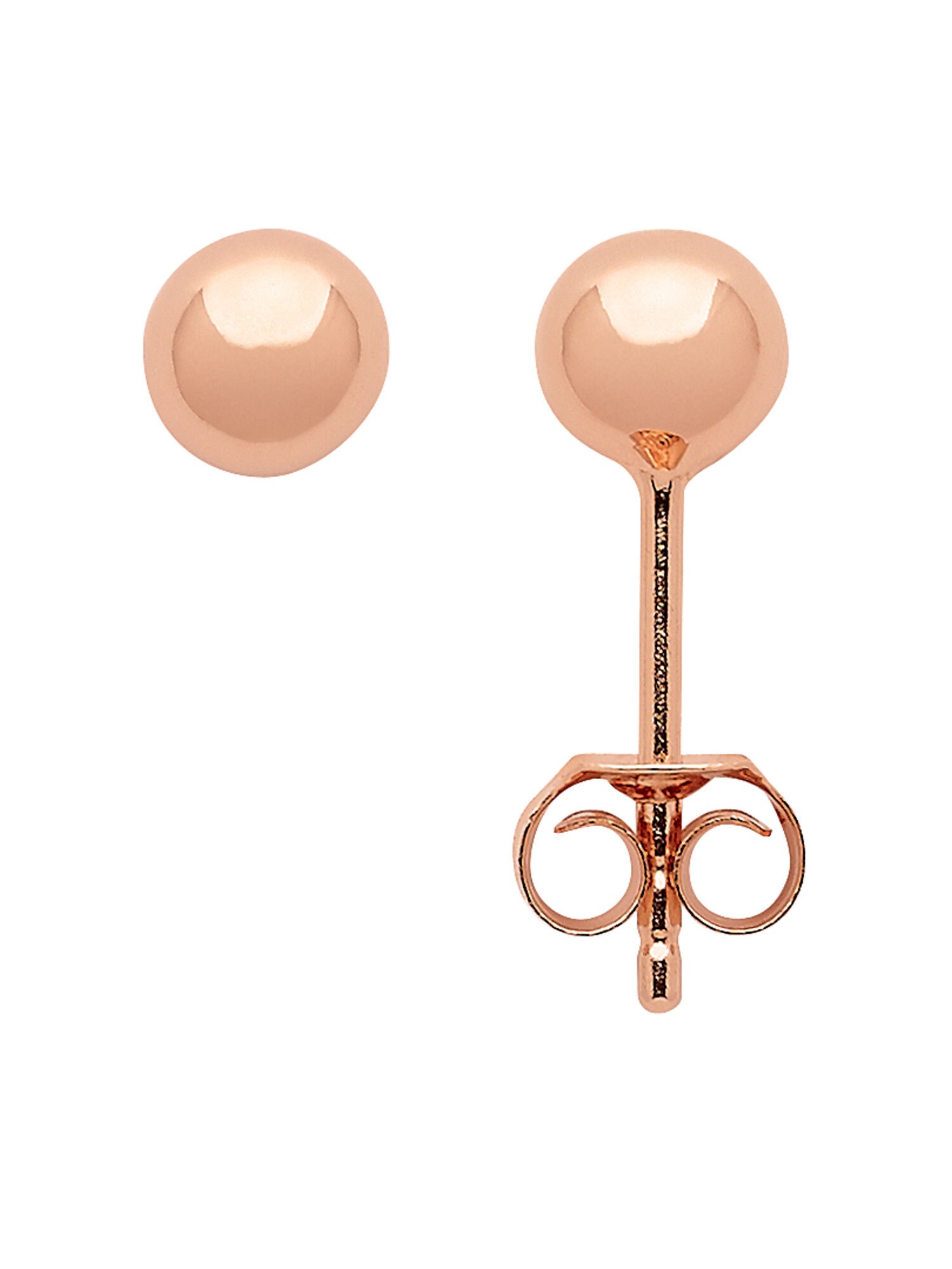 Adelia´s Paar Ohrhänger 925 Silber Ohrringe Ohrstecker Ø 5 mm Silberschmuck  für Damen