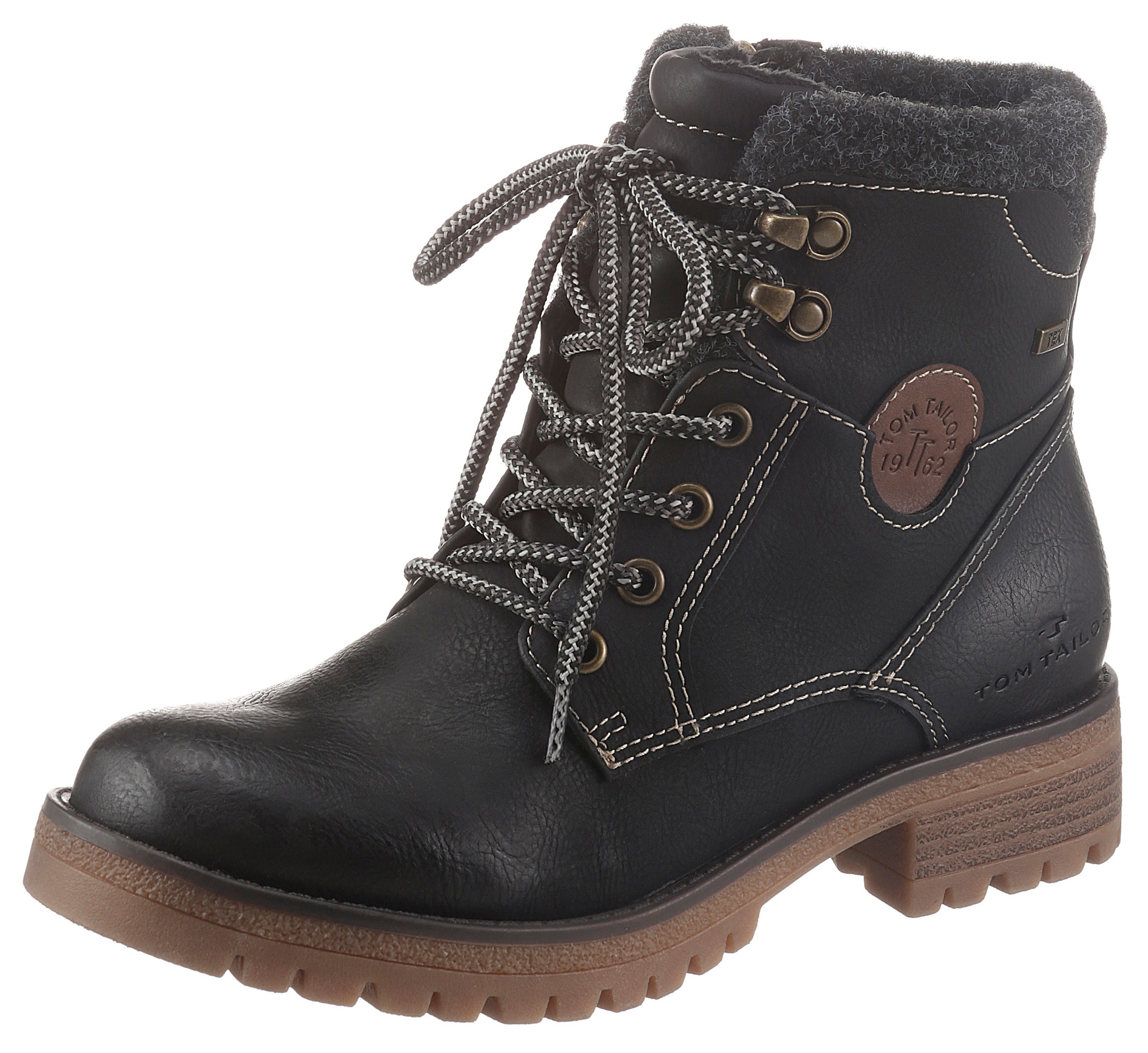 TOM TAILOR Schnürboots, mit Kontrastnähten kaufen
