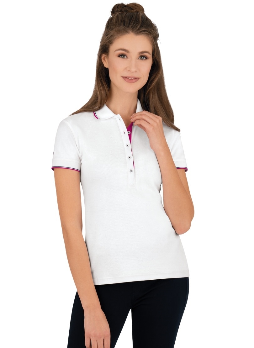 Trigema Poloshirt »TRIGEMA Slim langer Fit online Poloshirt mit Knopfleiste«