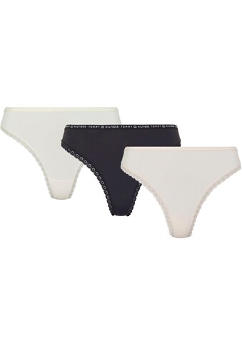 Tommy Hilfiger Underwear Slip »3P THONG«, (Packung, 3 St., 3er-Pack), mit zarter... kaufen