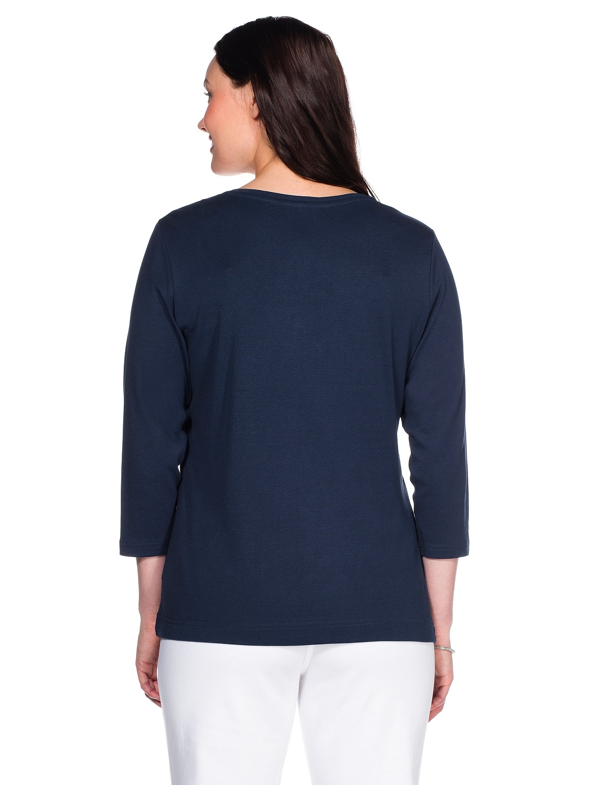 Sheego 3/4-Arm-Shirt »Große Größen«, aus reiner Baumwolle shoppen | I'm  walking