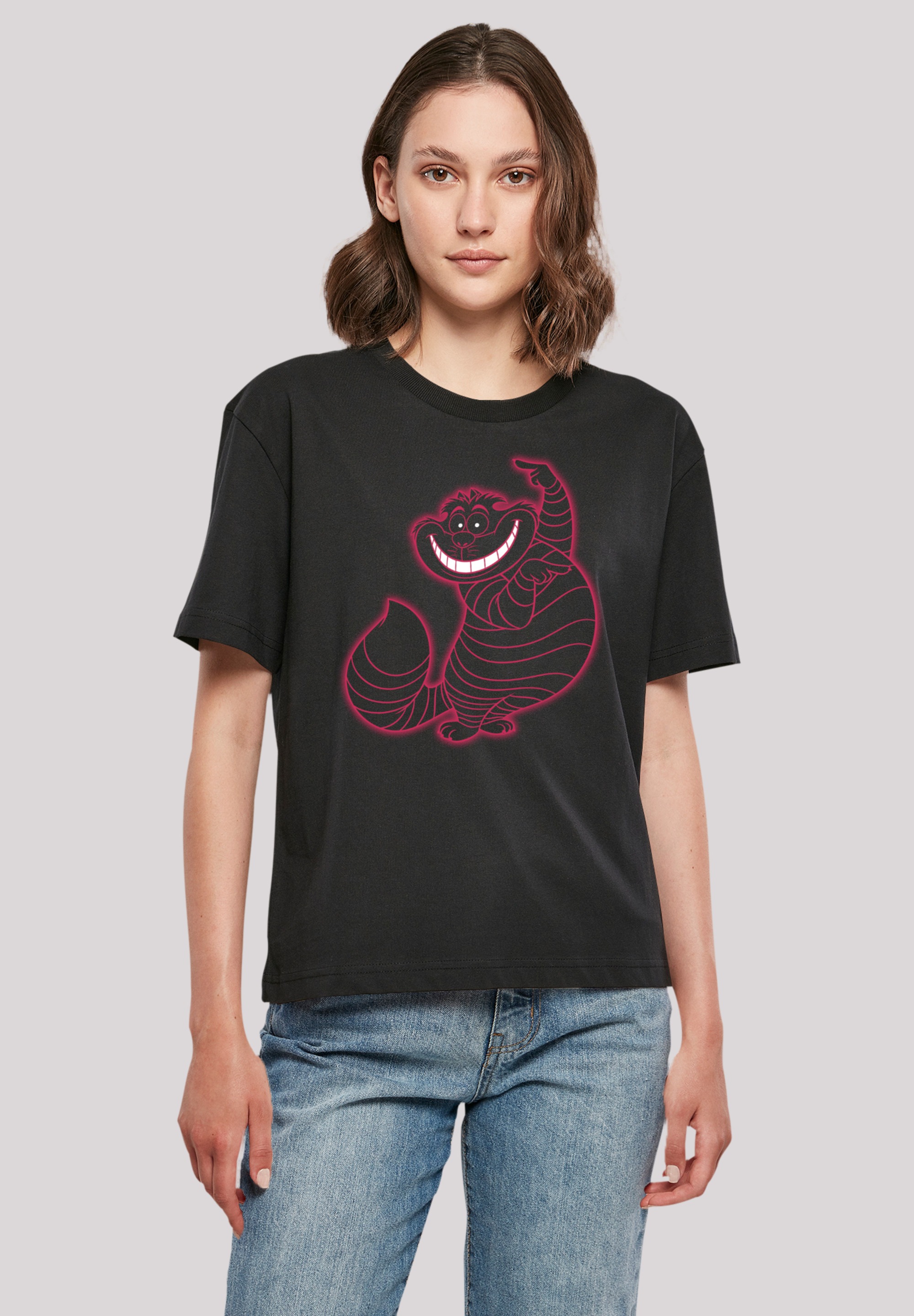 F4NT4STIC T-Shirt »Disney Alice im Wunderland Cheshire Cat Pinky«, Premium  Qualität online kaufen | I'm walking
