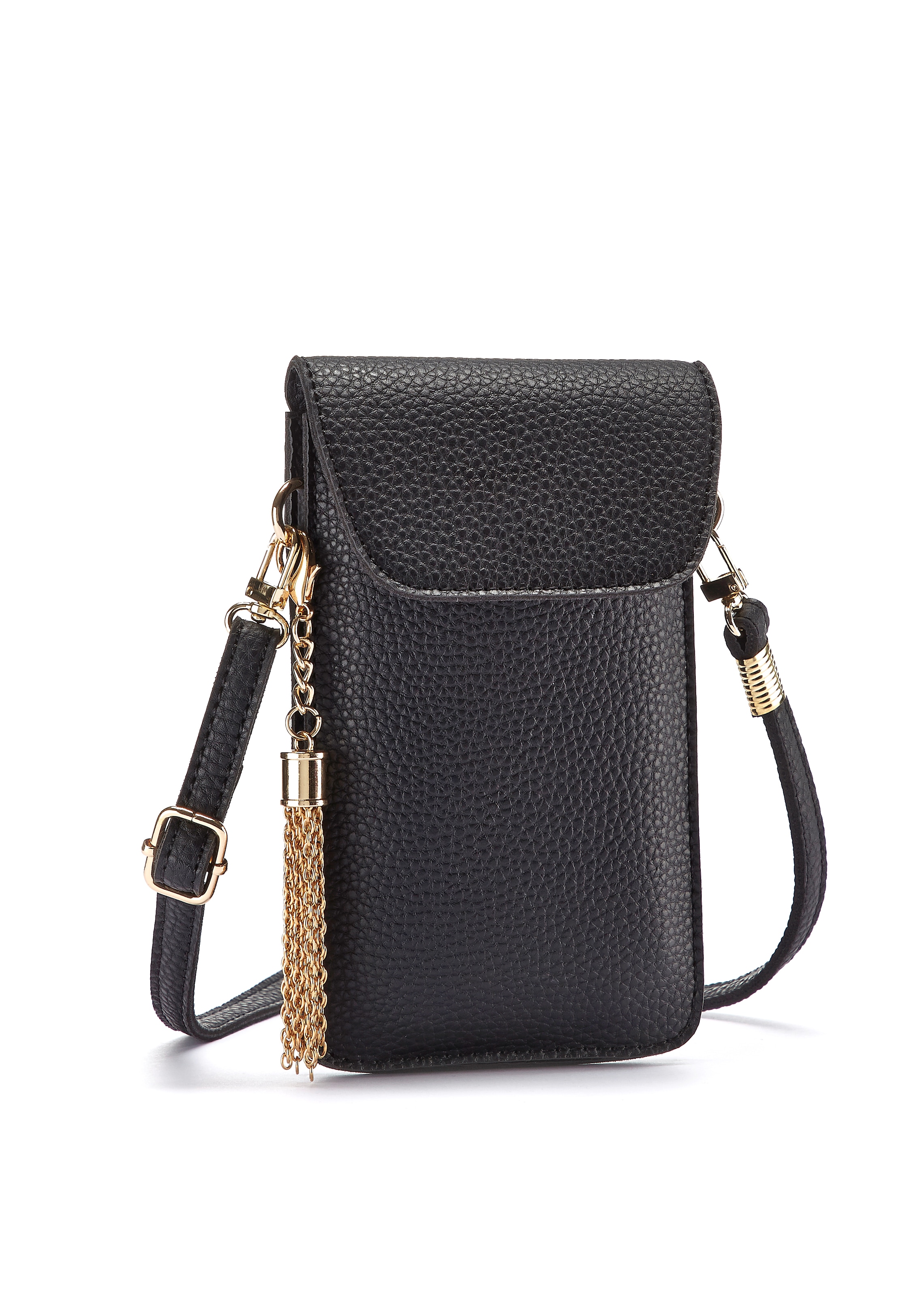 LASCANA Umhängetasche, Minibag, Handytasche mit Sichtfenster und abnehmbarer Tassel VEGAN kaufen