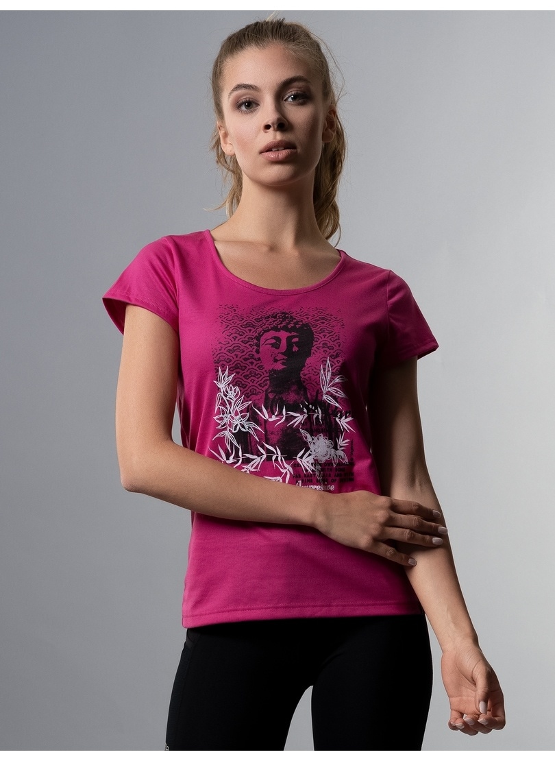 Trigema T-Shirt »TRIGEMA T-Shirt Fit walking Slim I\'m online | kaufen Buddha-Print« mit