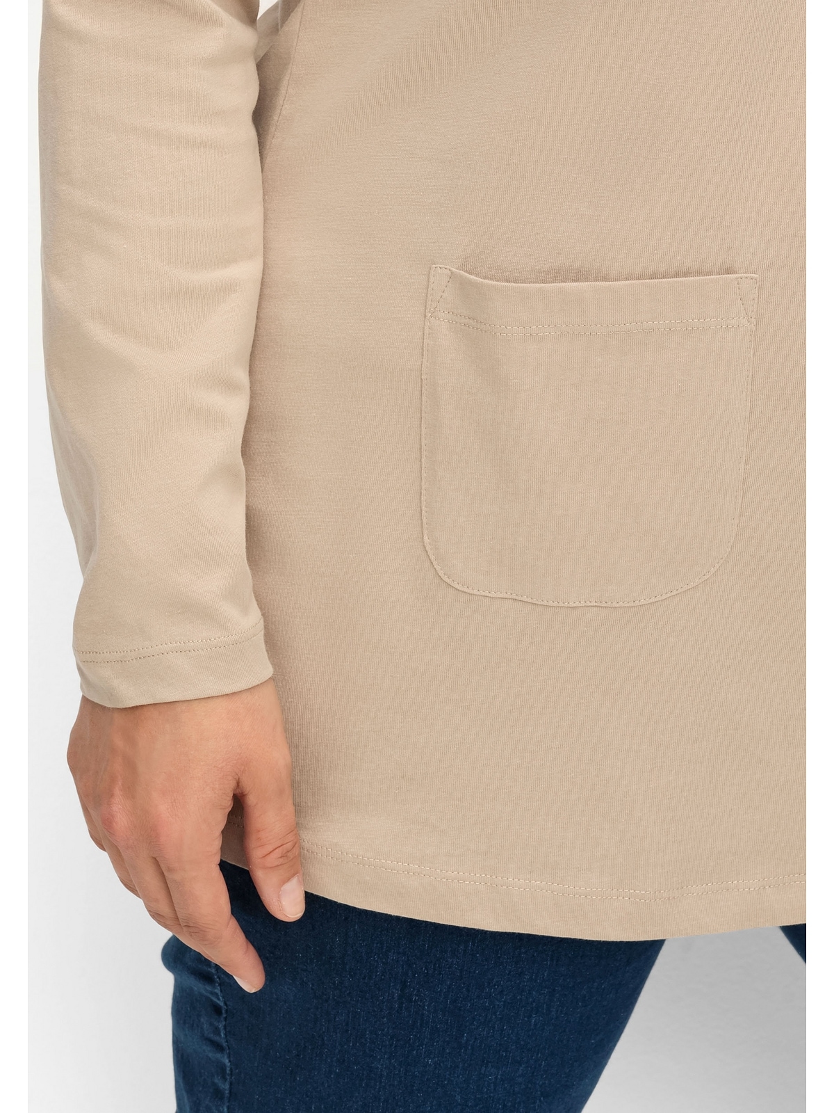 Sheego Longshirt »Große Größen«, walking kaufen Taschen I\'m aufgesetzten online | mit