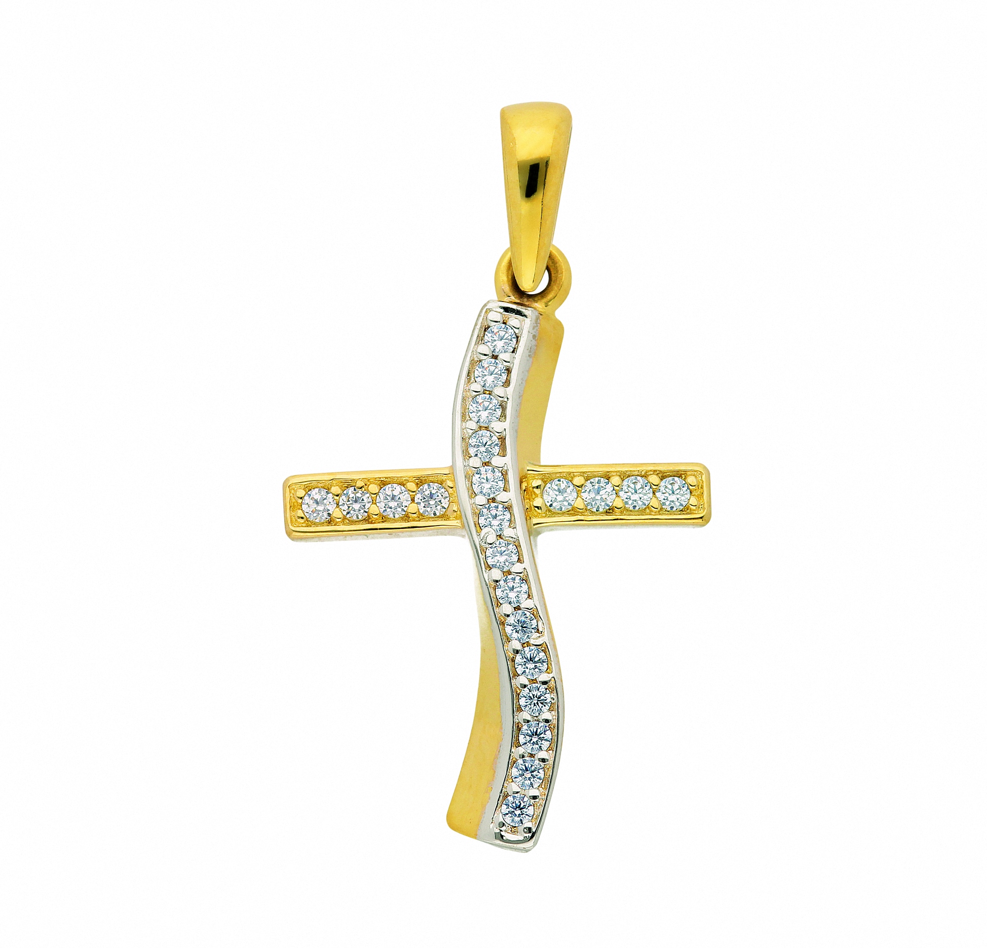 Adelia´s Kette mit Anhänger »333 Anhänger Kreuz | - mit Zirkonia«, ohne online Schmuckset Halskette walking Set Gold I\'m kaufen