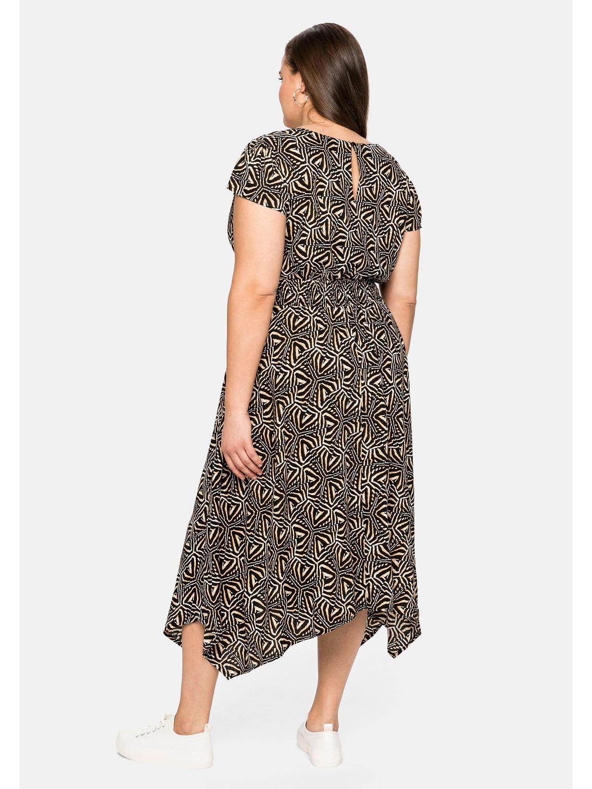 sheego by Joe Browns Sommerkleid »Große Größen«, mit grafischem Druck, im  Zipfelschnitt shoppen