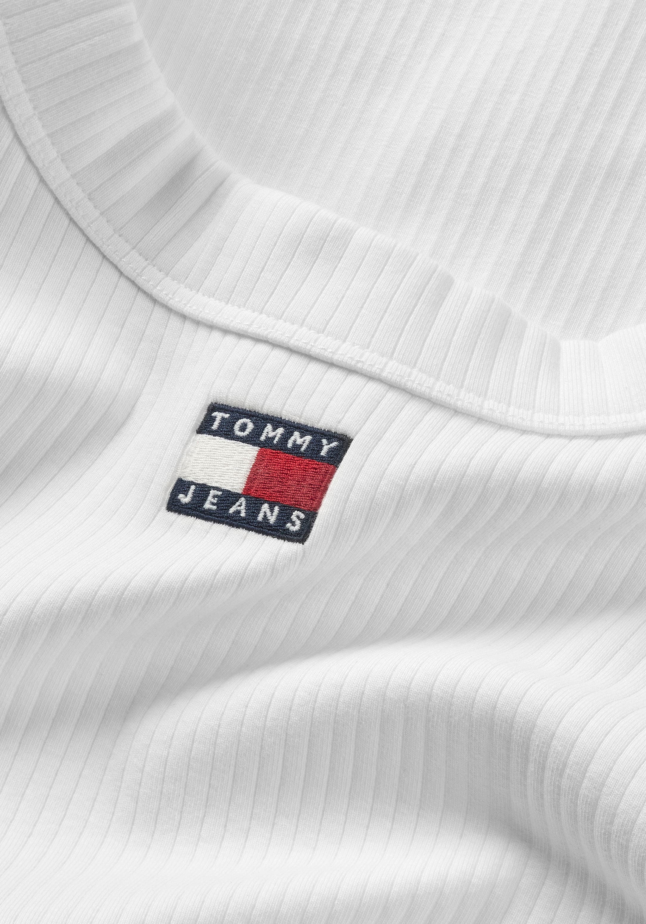 Tommy Jeans mit Logostickerei Langarmshirt RIB kaufen »TJW SLIM walking LS«, TEE online I\'m | BADGE