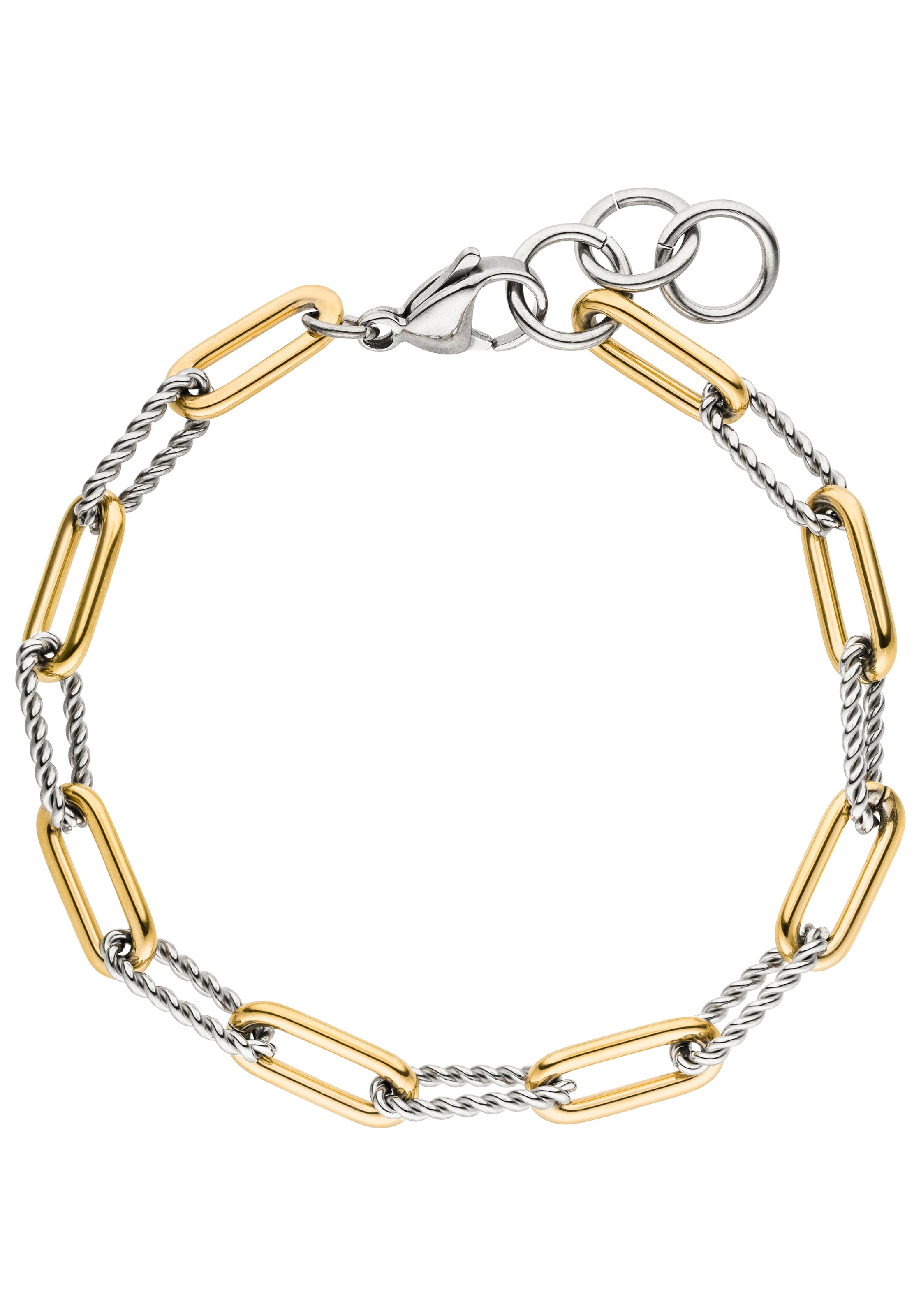 JOBO Armband, aus Edelstahl teilvergoldet 21,5 cm online kaufen | I\'m  walking | Edelstahlarmbänder