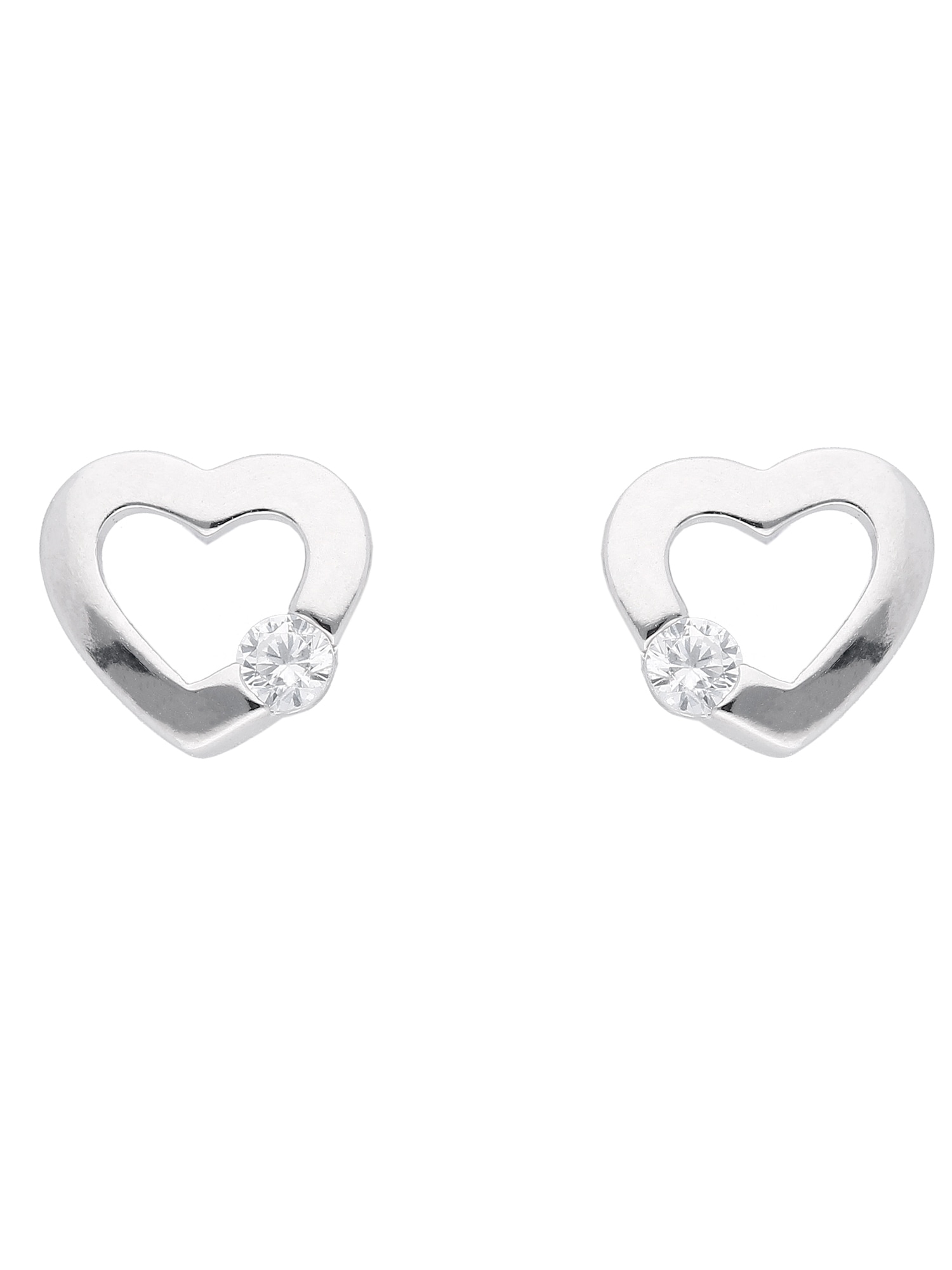 Adelia´s Paar Ohrhänger »925 Silber Ohrringe Ohrstecker Herz«, mit Zirkonia  Silberschmuck für Damen im Onlineshop | I\'m walking