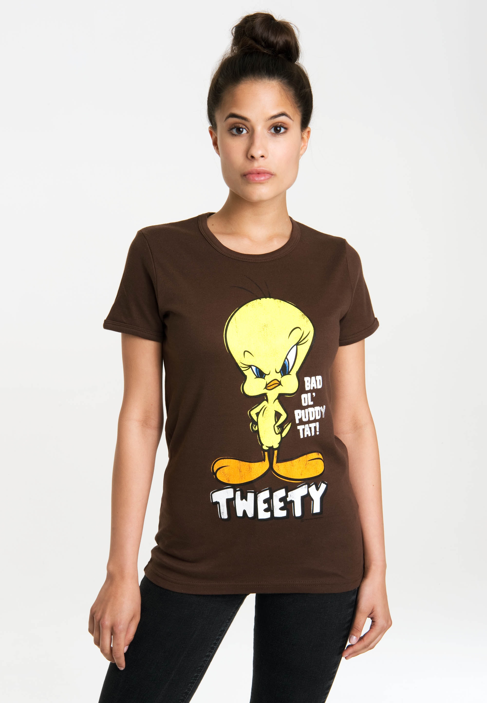 LOGOSHIRT T-Shirt »Looney Tunes – lizenzierten mit Tweety«, | bestellen Originaldesign I\'m walking