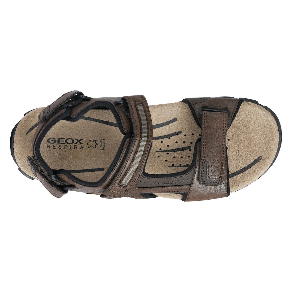 Geox Sandale »UOMO SANDAL STRADA«, mit verstellbaren Klettverschlüssen