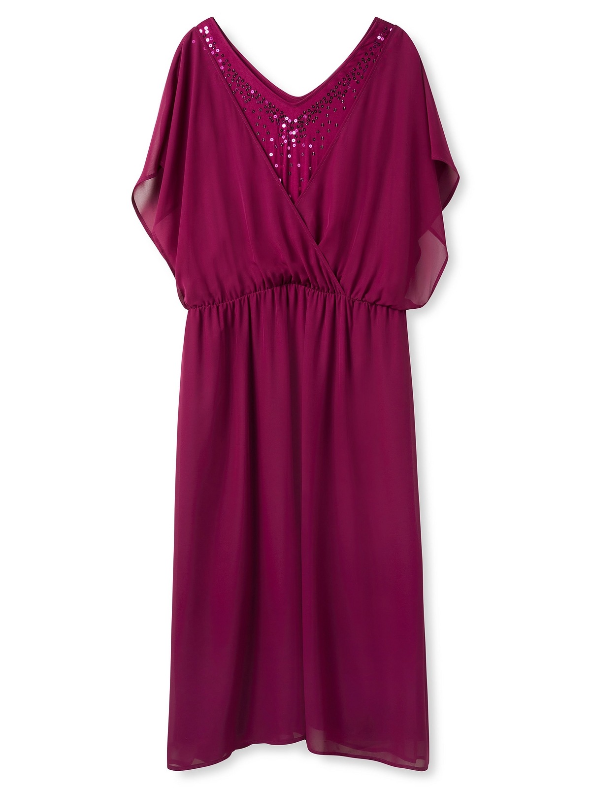 sheego -  Abendkleid "Abendkleid", aus Georgette, mit blickdichtem Unterkleid