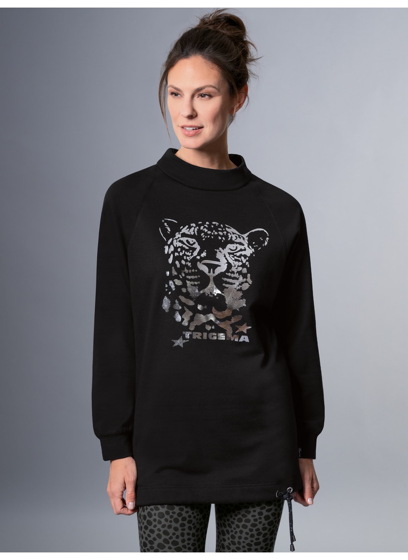 Trigema Sweatshirt »TRIGEMA Longshirt mit schimmerndem Leo-Print« online  kaufen | I\'m walking