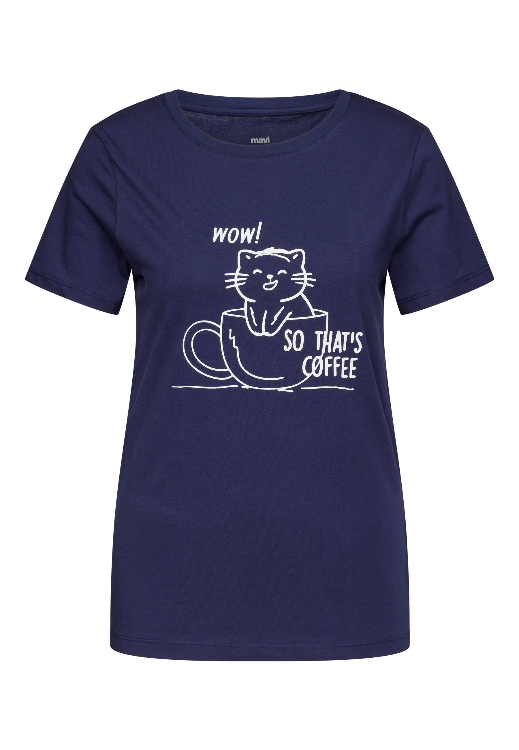 Mavi Rundhalsshirt »CAT PRINTED TEE«, T-Shirt mit Druck kaufen