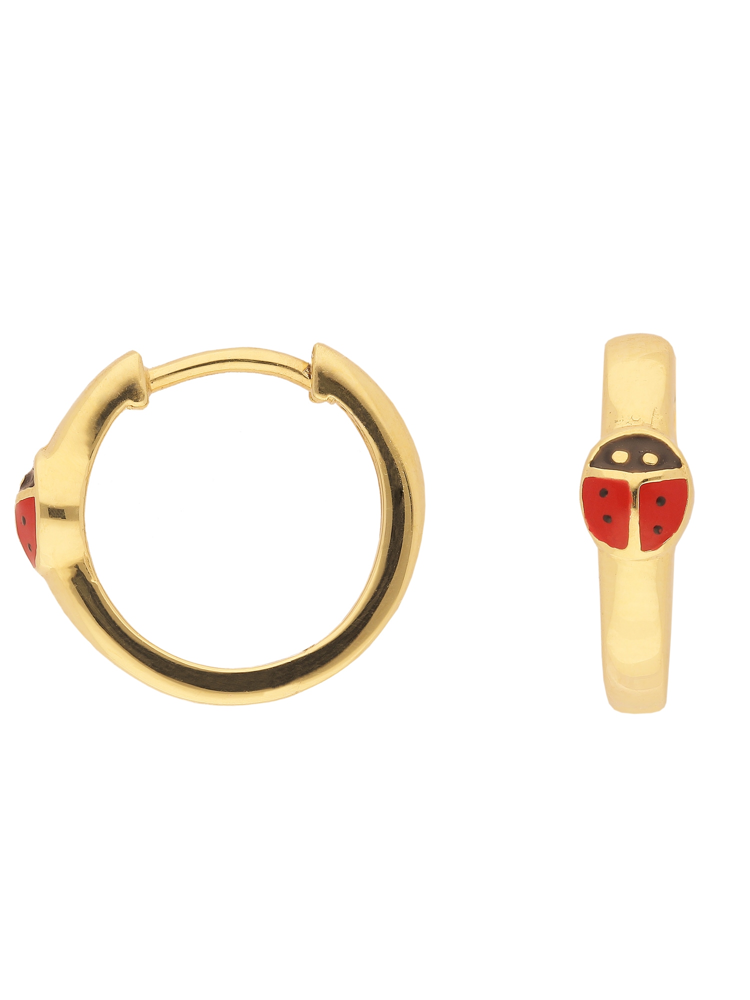 Adelia´s Paar Ohrhänger »333 Gold Ohrringe Creolen Marienkäfer Ø 14,1 mm«,  Goldschmuck für Damen kaufen | I\'m walking