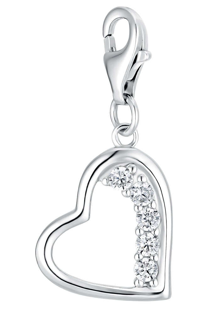 Amor Charm Herz »2016137«, mit Zirkonia (synth.) kaufen
