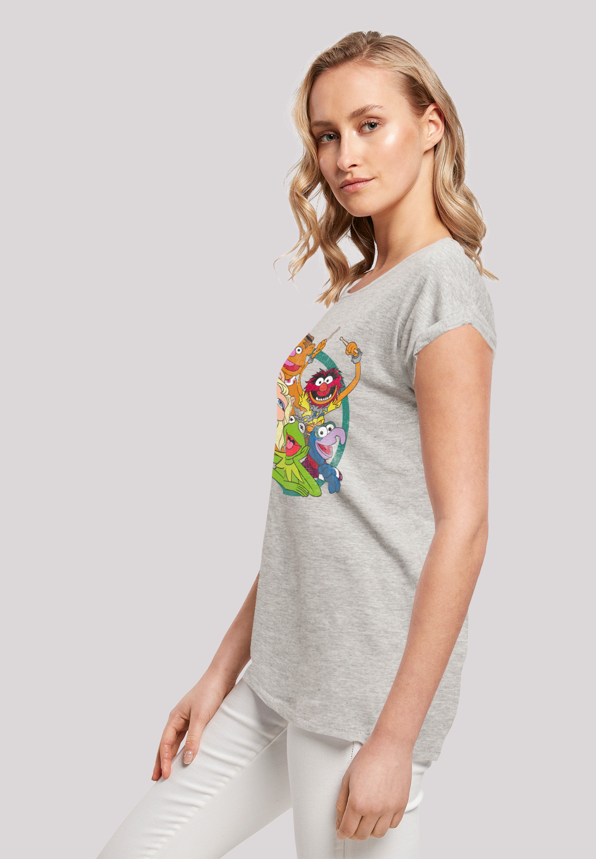 F4NT4STIC T-Shirt »Disney Die Muppets Group online Circle«, Print