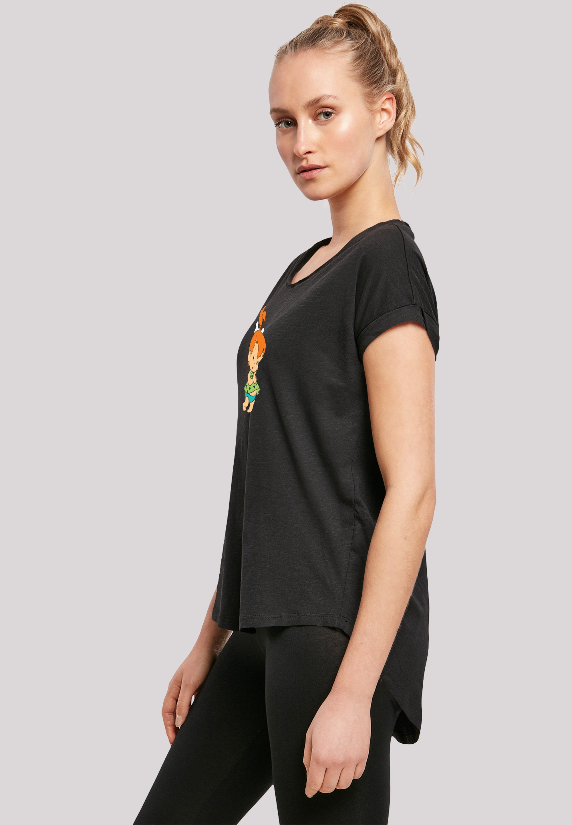 F4NT4STIC T-Shirt »Pebbles Feuerstein«, Damen,Premium Merch,Lang,Longshirt, shoppen Bedruckt
