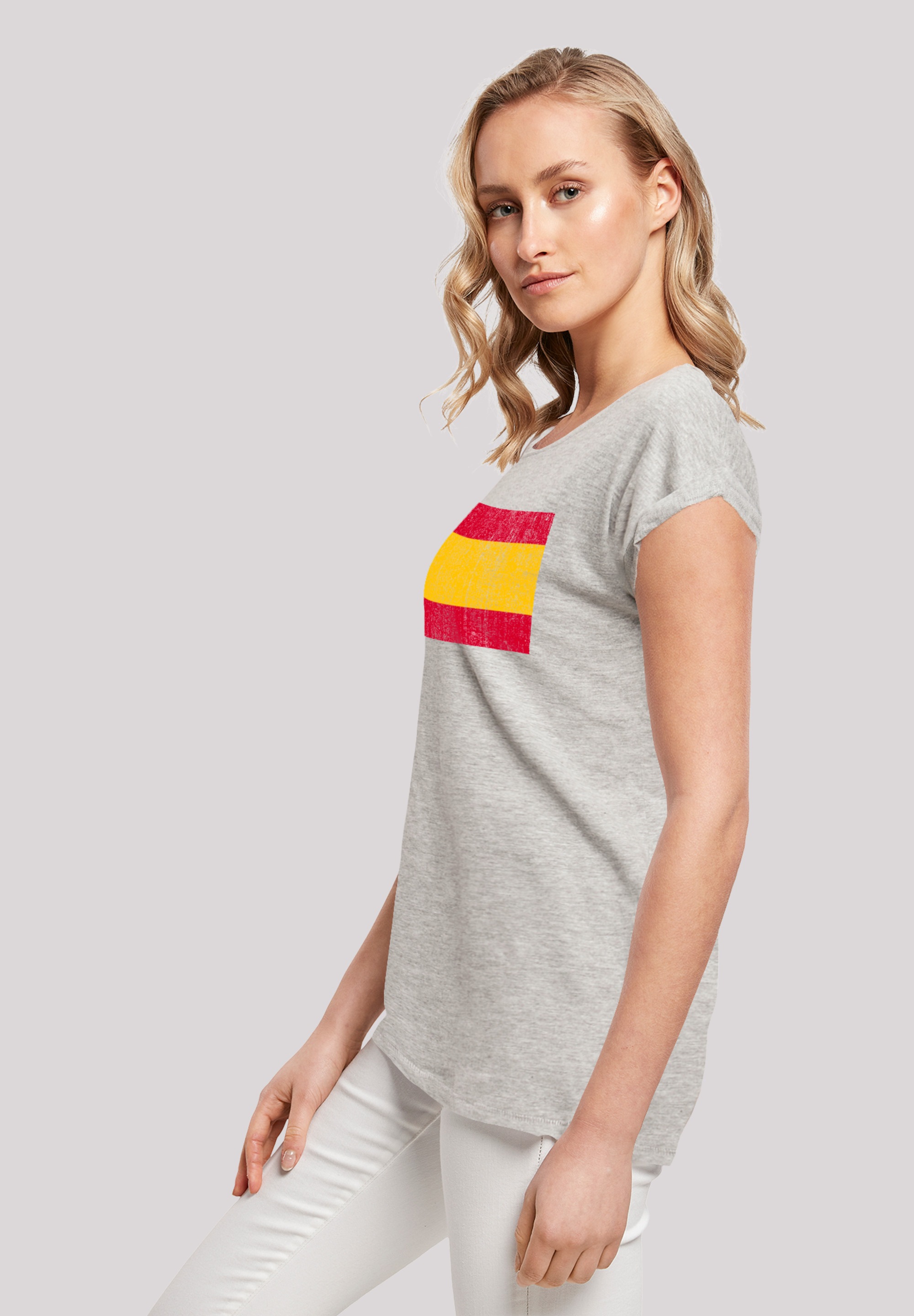 »Spain Flagge bestellen Spanien Print T-Shirt F4NT4STIC distressed«,
