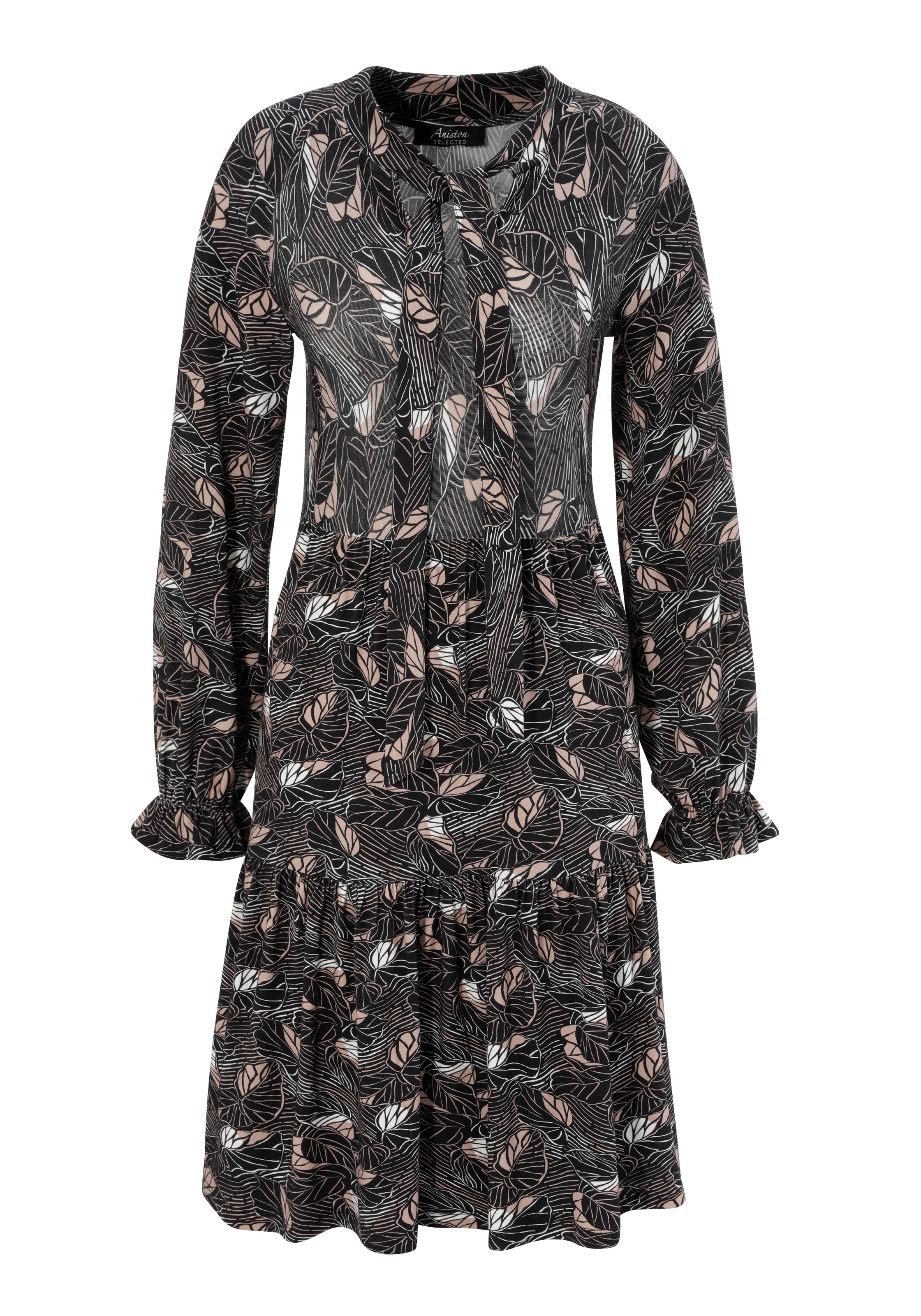Aniston SELECTED Jerseykleid, mit Volants kaufen