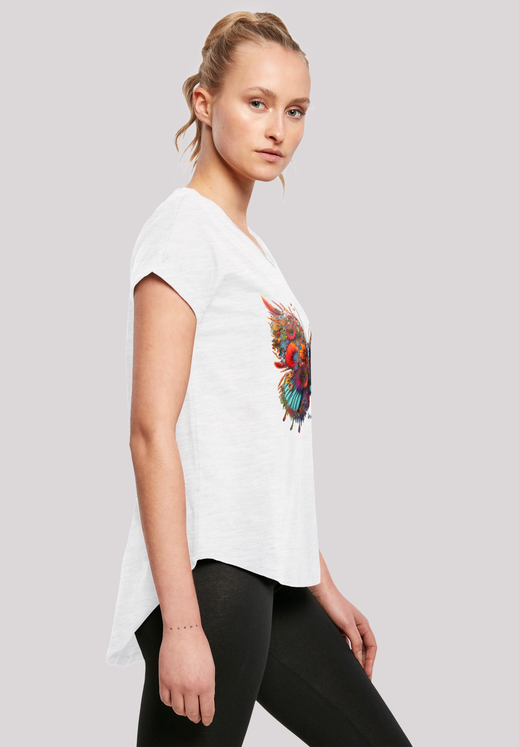 F4NT4STIC T-Shirt »Schmetterling Blumen«, Print bestellen | I\'m walking