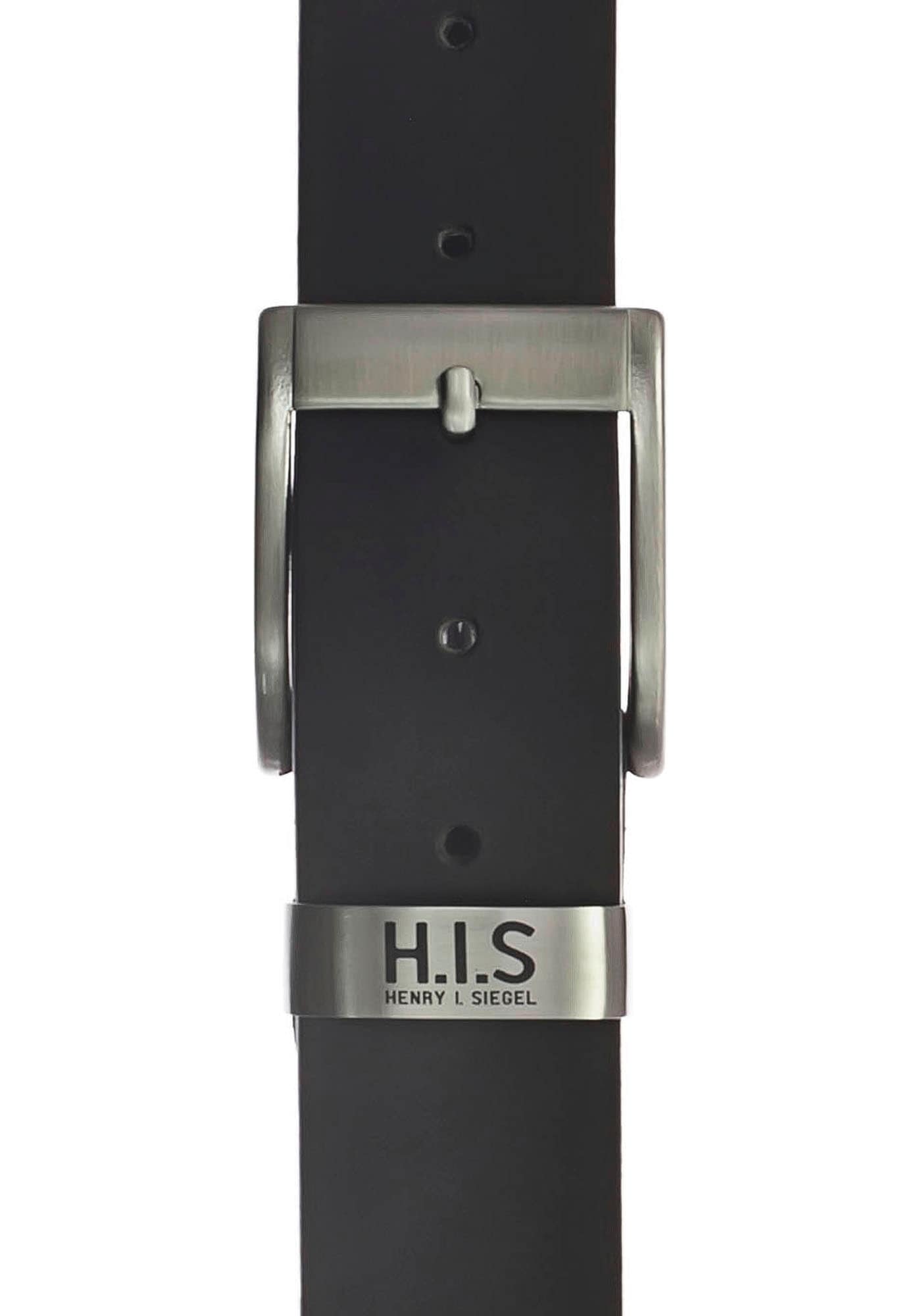 H.I.S Ledergürtel, Vollrindledergürtel mit Metallschlaufe und LOGO kaufen |  I\'m walking | Gürtel