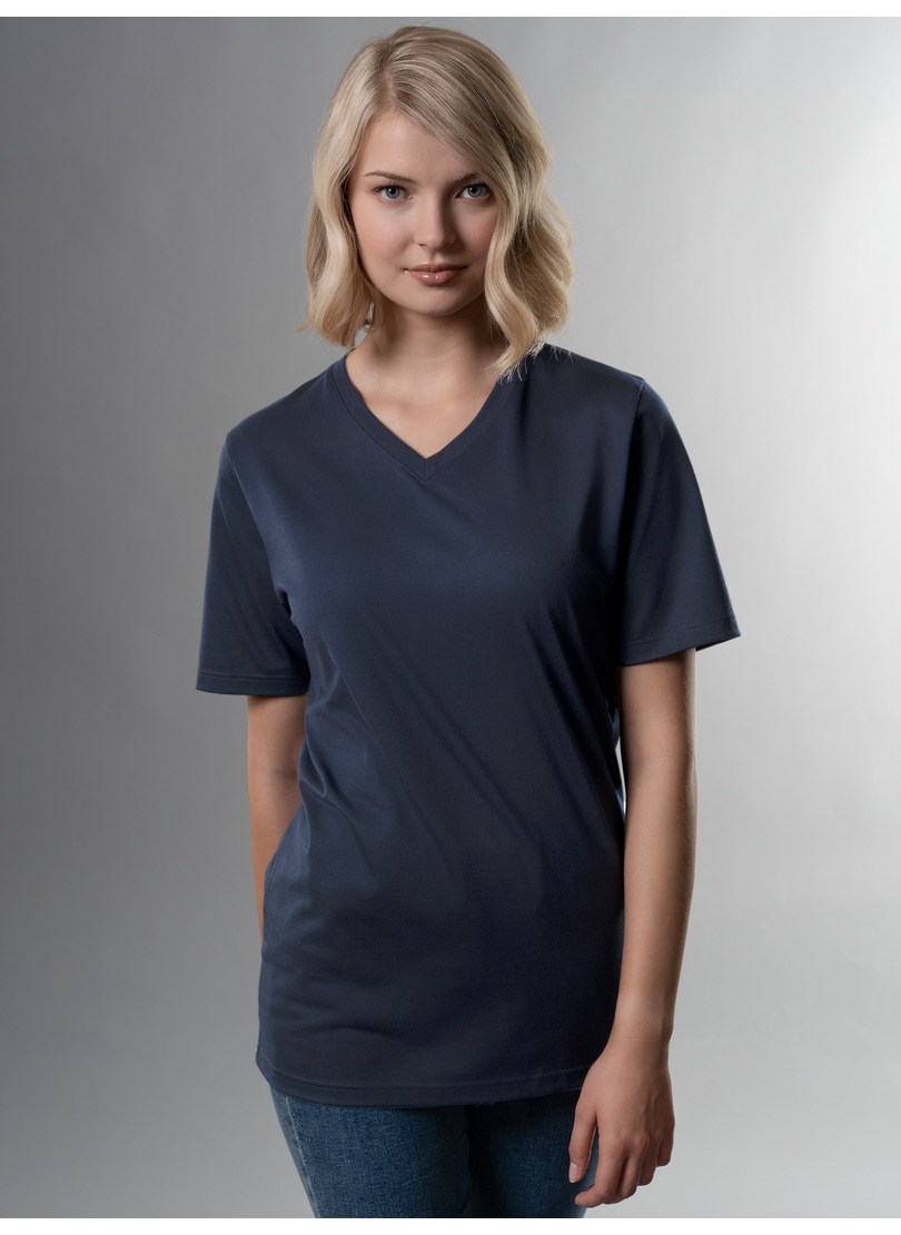 Trigema T-Shirt DELUXE Baumwolle« »TRIGEMA online V-Shirt