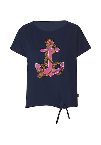 Trigema Print-Shirt, mit Anker-Motiv und Knoten am Saum kaufen
