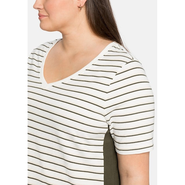 Sheego T-Shirt »Große Größen«, mit V-Ausschnitt, aus weichem Jersey kaufen