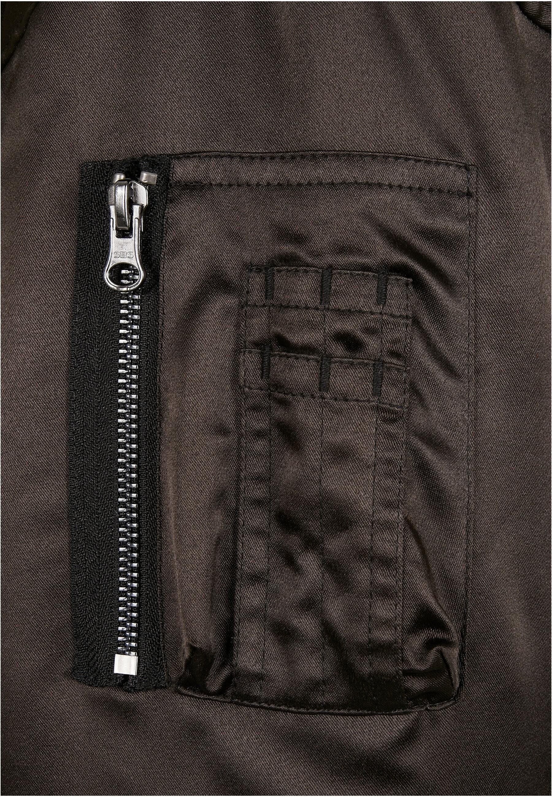 Short »Damen Kapuze Ladies Satin Bomberjacke Jacket«, St.), Bomber online Oversized URBAN CLASSICS (1 ohne