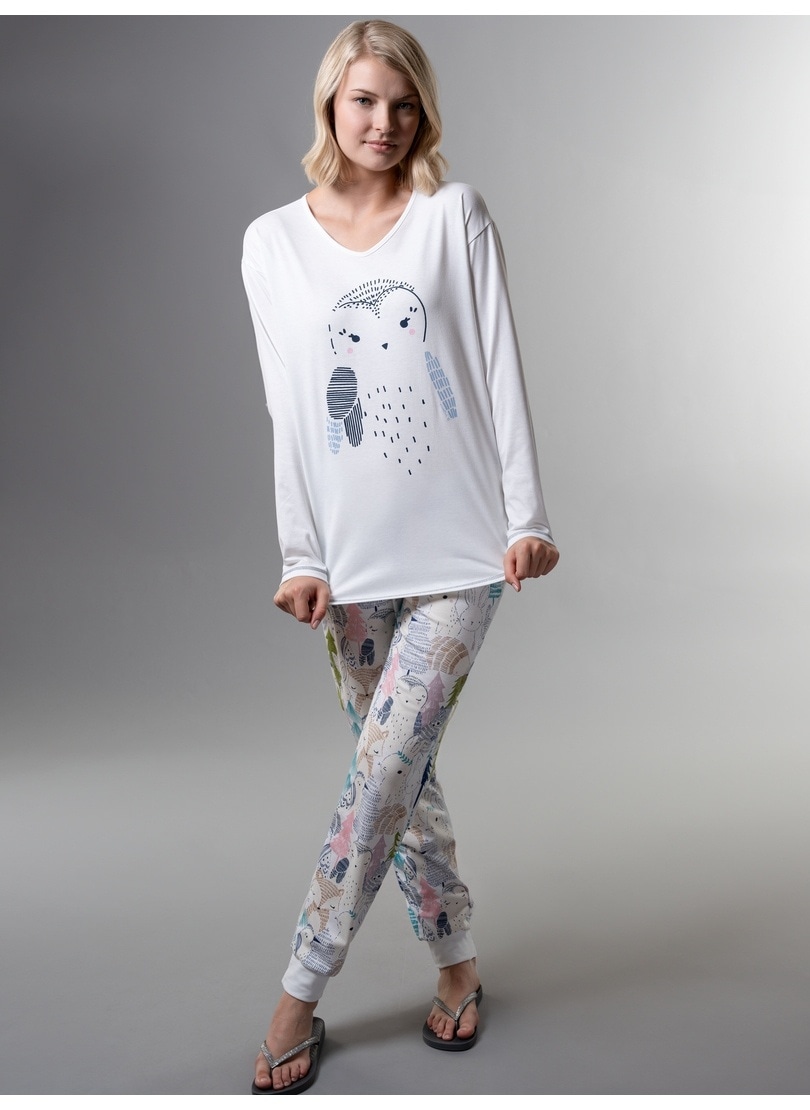 Trigema Schlafanzug »TRIGEMA Schlafanzug mit süßem Waldtier-Print« online  kaufen | I'm walking