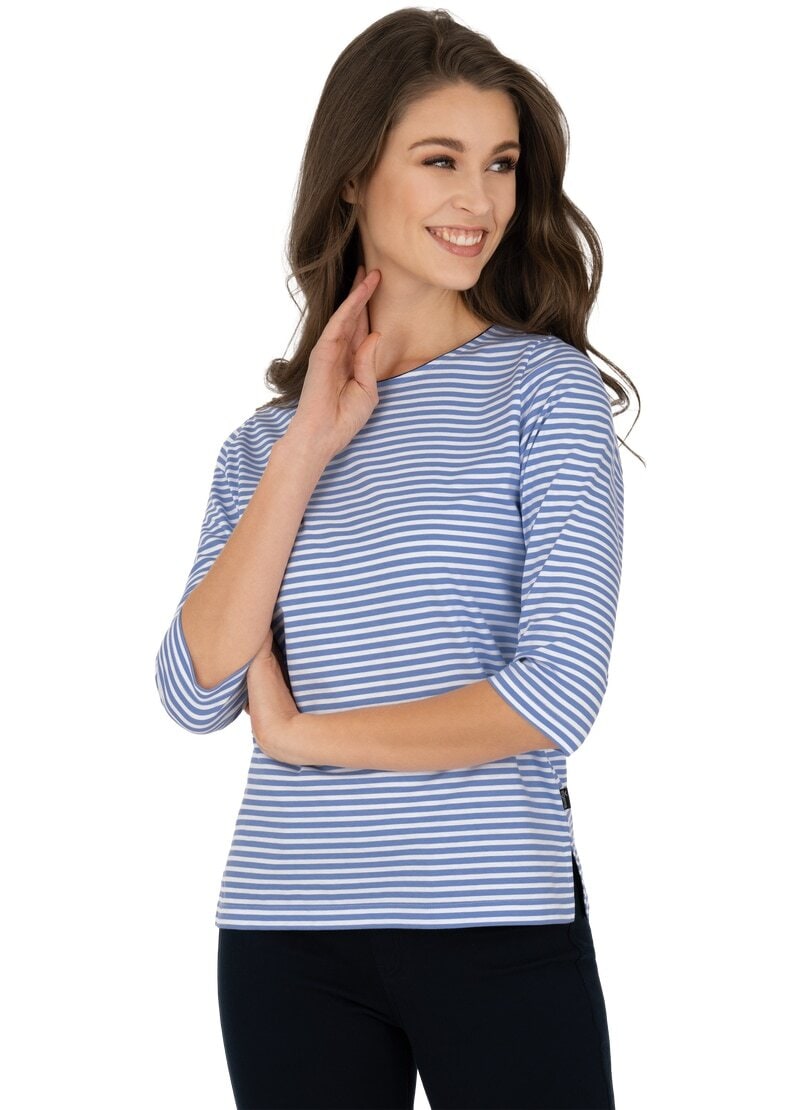 Trigema Longsleeve »TRIGEMA Shirt aus 100% Baumwolle mit 3/4-Arm« shoppen