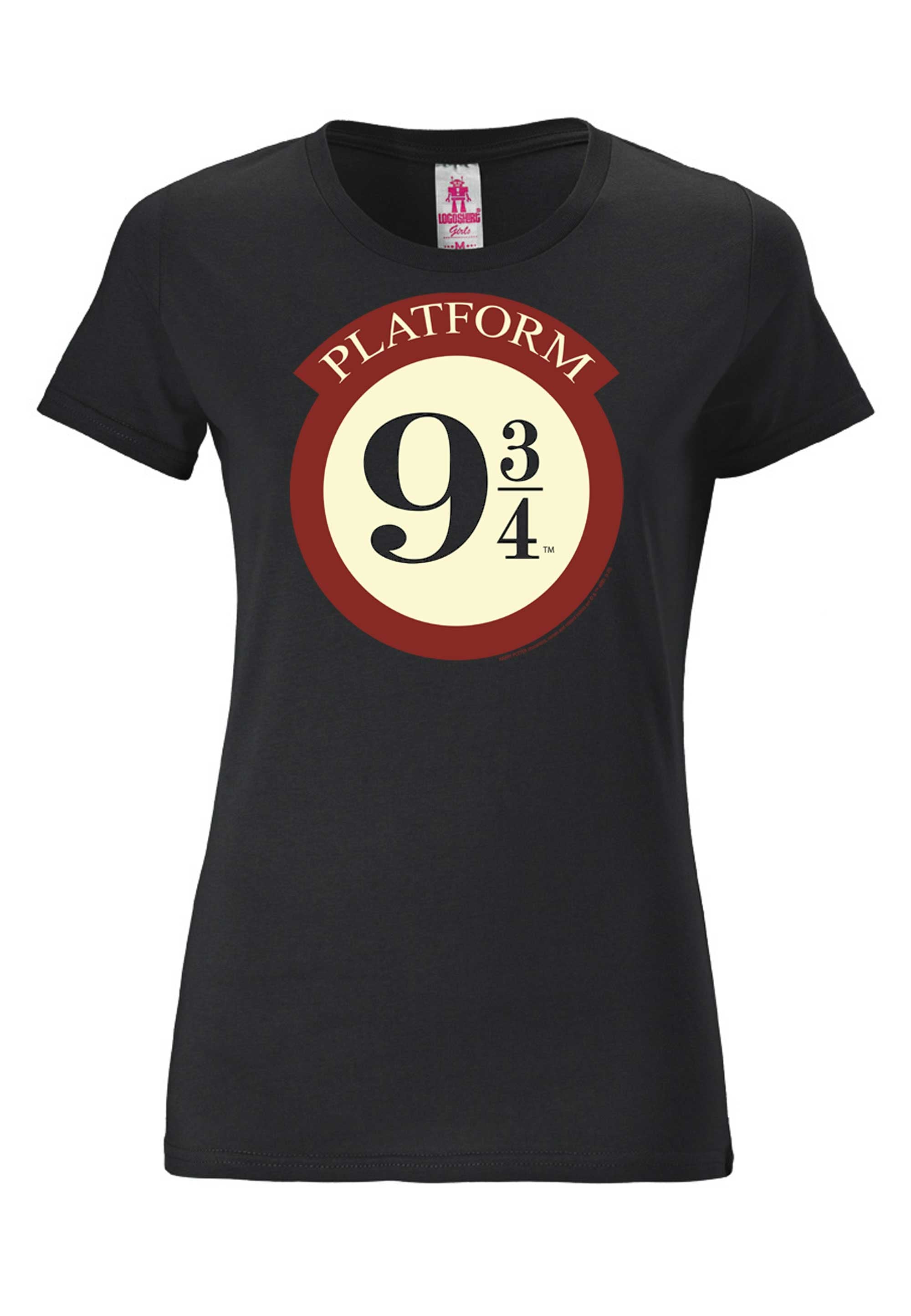 LOGOSHIRT T-Shirt »Harry Potter - Platform online lizenziertem Design 9 mit 3/4«