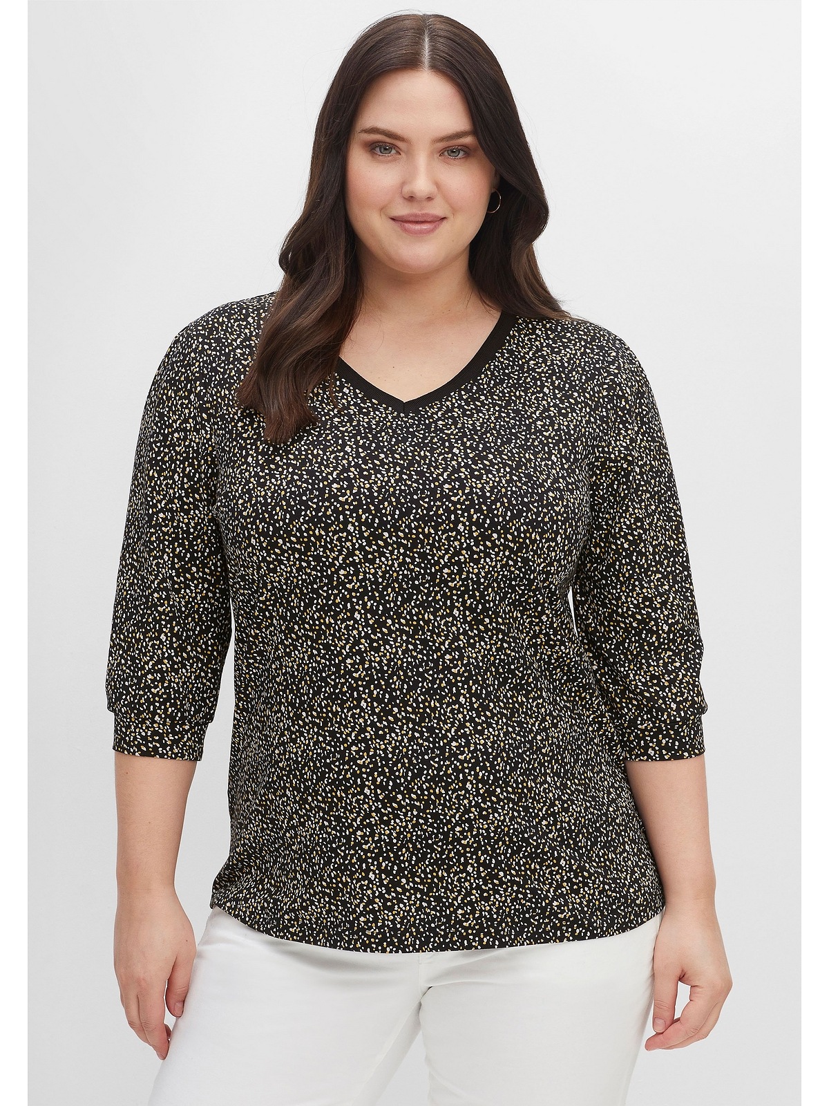 Sheego 3/4-Arm-Shirt »Shirt«, aus reiner Baumwolle kaufen