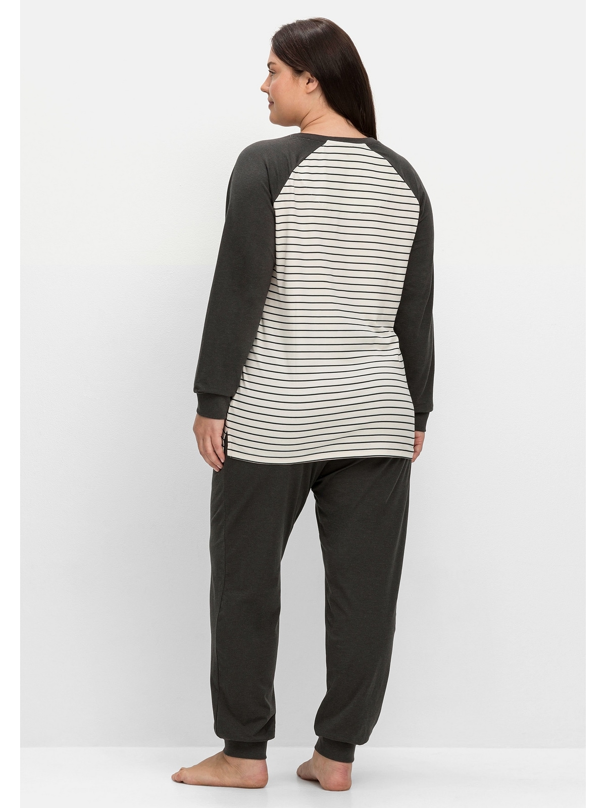 Sheego Pyjama »Große Größen«, (Set), mit Shirt und Hose aus Baumwollmix &  Wäsche auf Rechnung bestellen