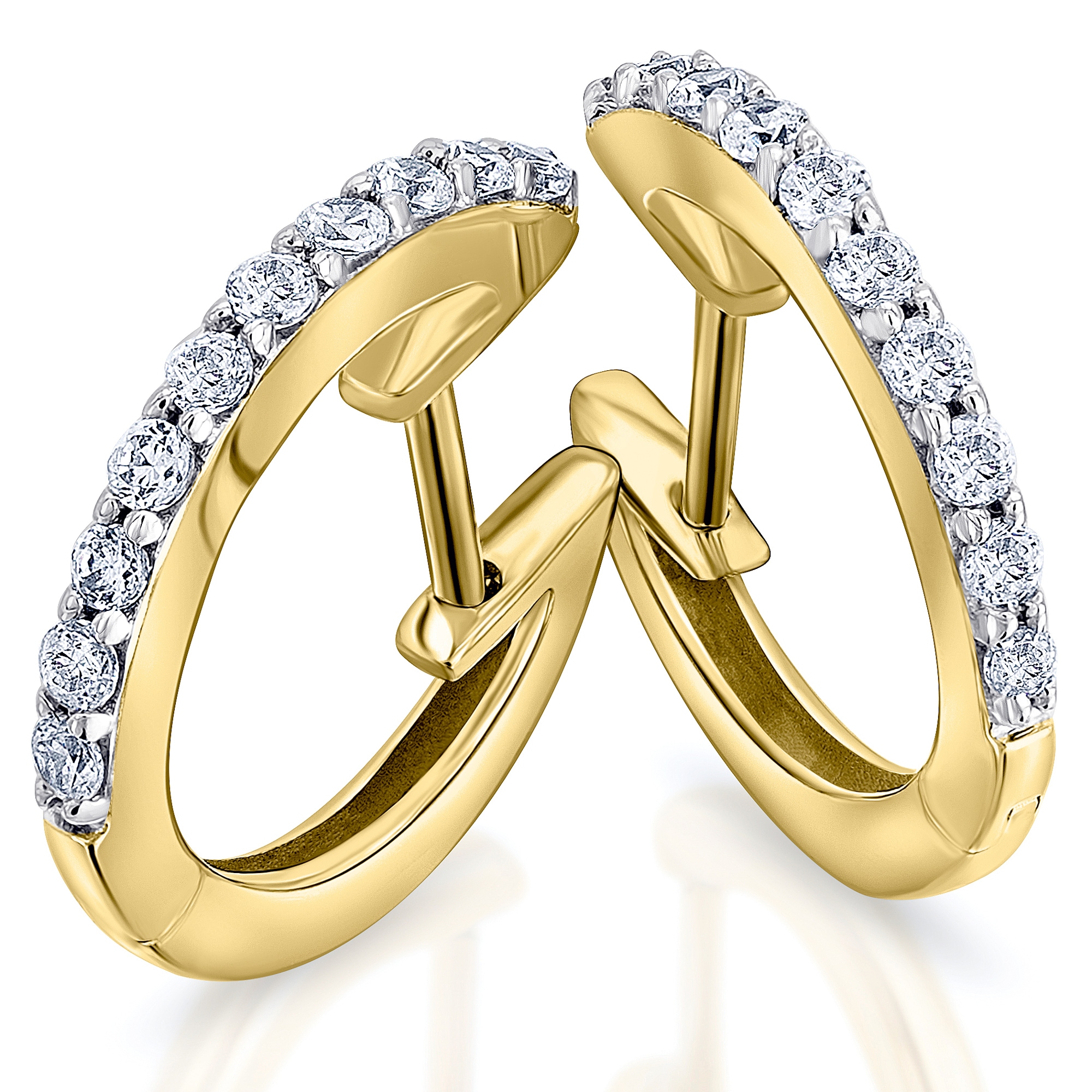 ONE ELEMENT Paar Creolen »0,30 ct Diamant Brillant Ohrringe Creolen aus 585  Gelbgold«, Damen Gold Schmuck online kaufen | I\'m walking