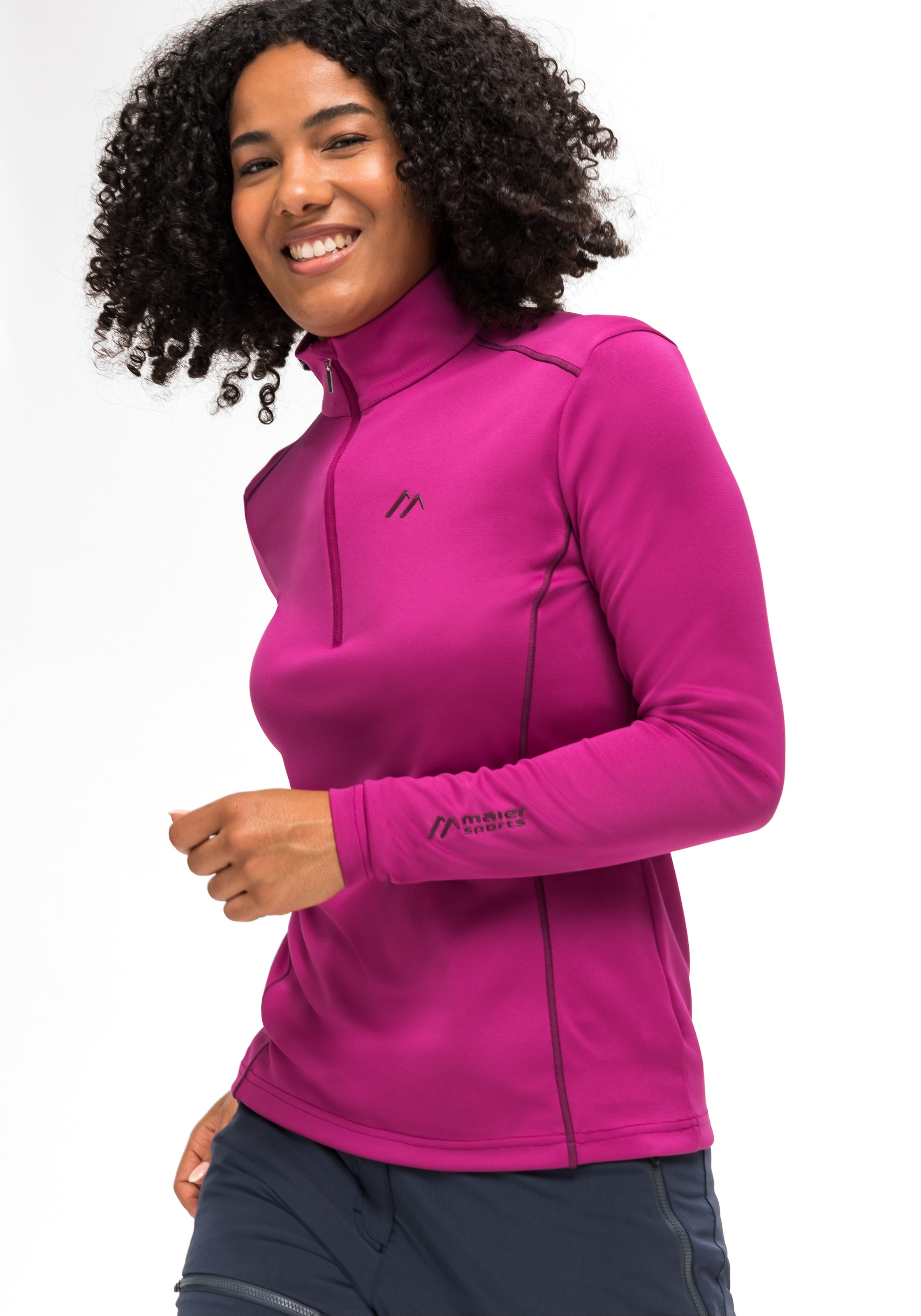 Maier Sports Fleecepullover »Jenna Rec«, Damen Midlayer, elastisches und  pflegeleichtes Half-Zip Fleece online kaufen | I'm walking