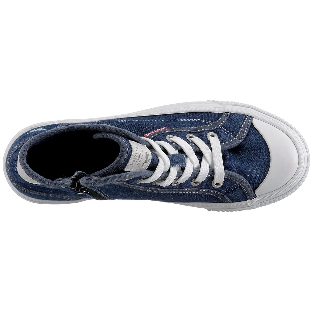 Mustang Shoes Plateausneaker, mit Gummikappe