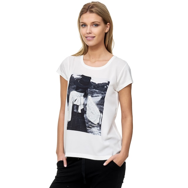 Decay T-Shirt, mit paillettenbesetztem Vintage-Print online | I\'m walking