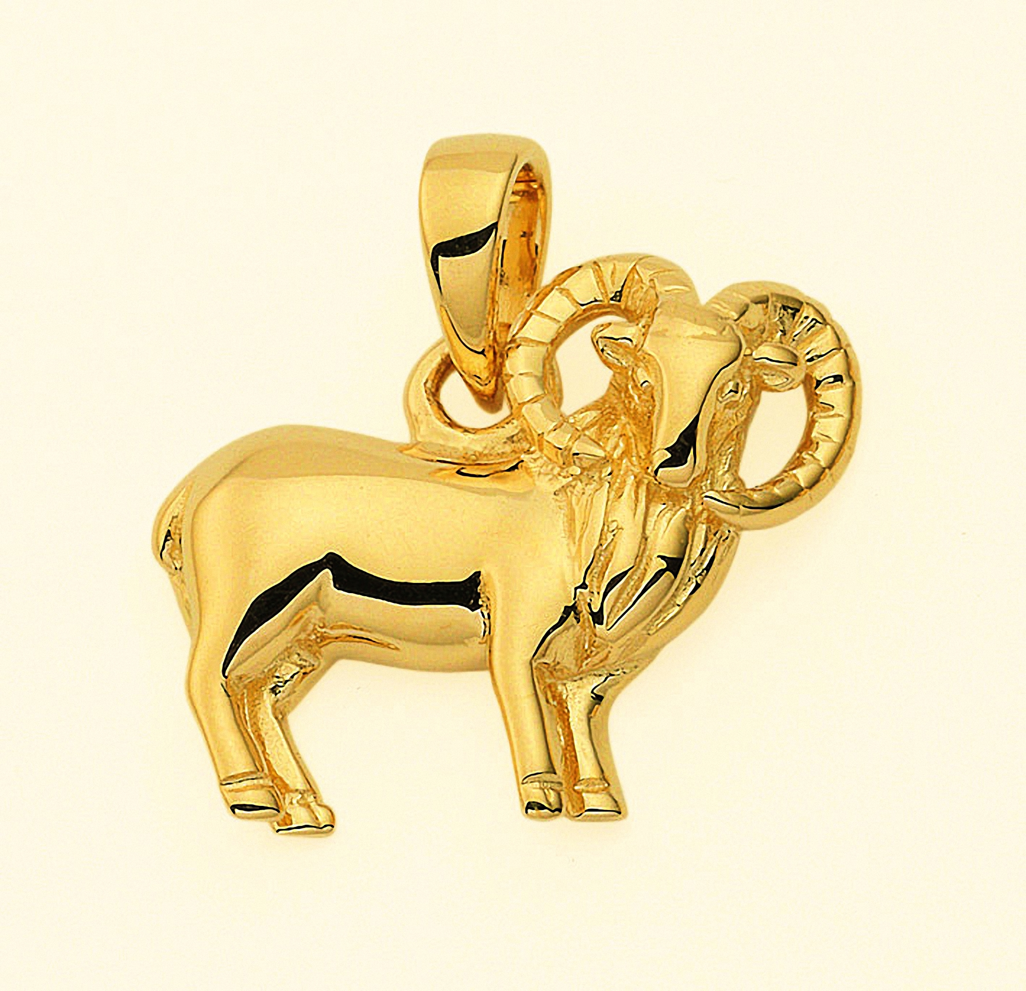 Adelia´s Kette Gold Anhänger Halskette Schmuckset kaufen | Set - mit mit »585 Sternzeichen I\'m Widder«, Anhänger walking