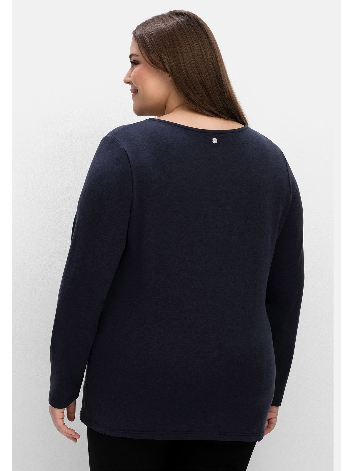 Überwältigende Qualität Sheego Langarmshirt »Große Größen«, mit Zierschnalle Cut-out und kaufen