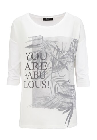 Aniston SELECTED Rundhalsshirt, "you are fabulous" kaufen
